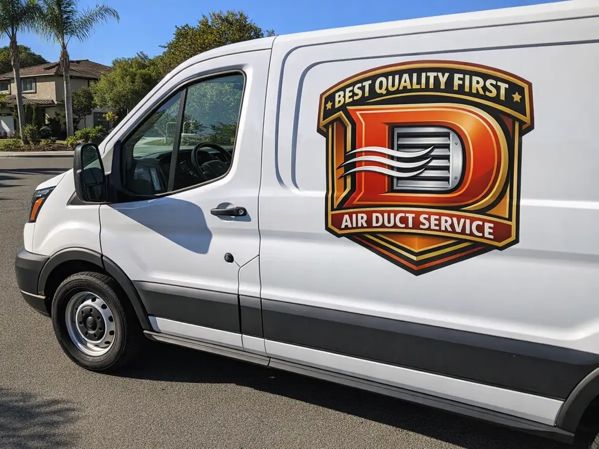 Service van arriving on a Knights Landing, CA street — local same-day coverage